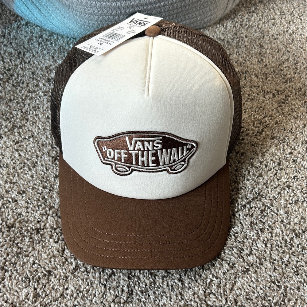 Vans Off The Wall Brown and White Cap